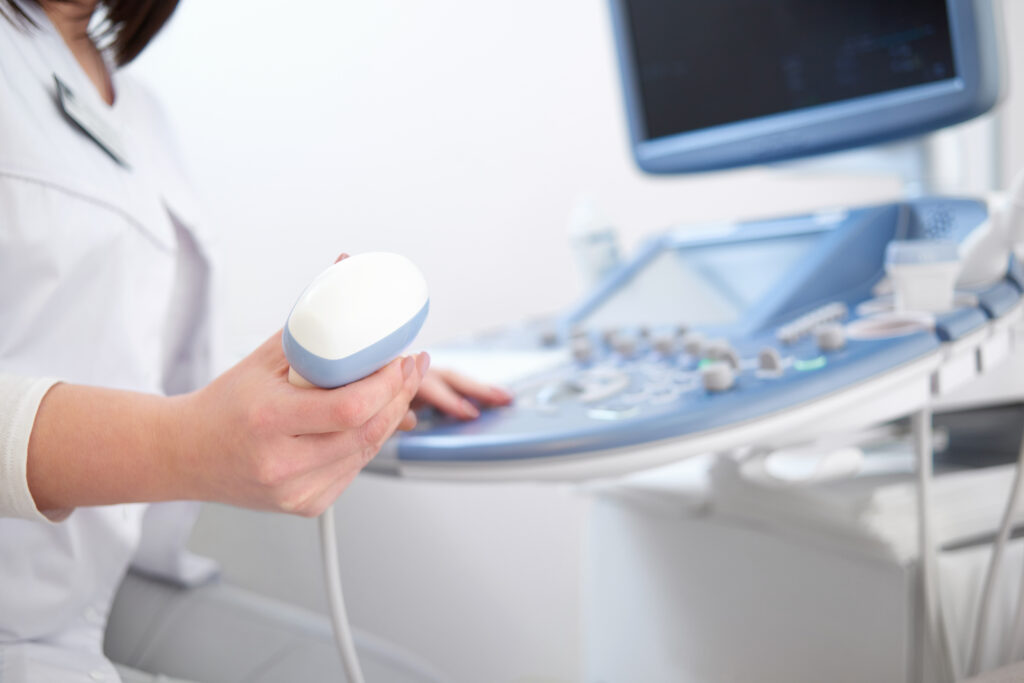 Doctor reviewing vascular ultrasound services at SW11 Clinic